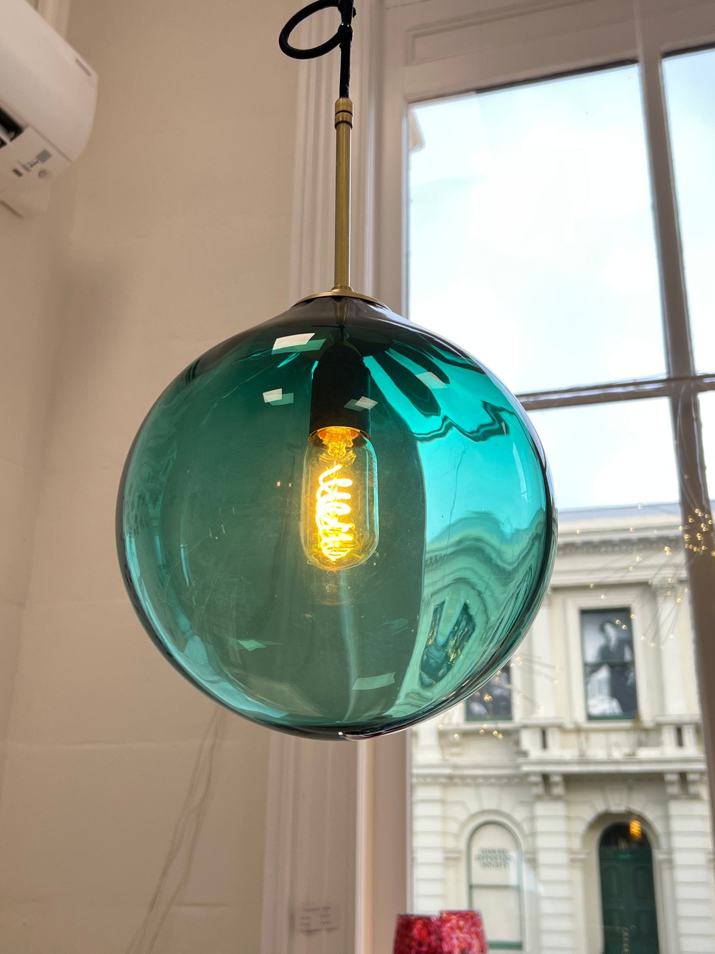 Handblown Glass 'Dodici' pendant light - Jade - made to order
