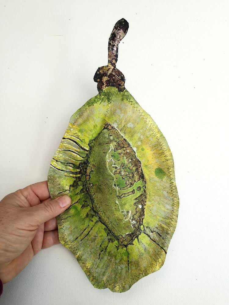 Large Slippery Elm Seed Pod Sculpture - "Healing" (23235)