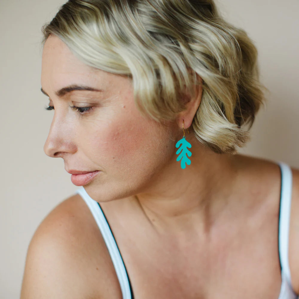 Mini Matisse Earrings - Teal