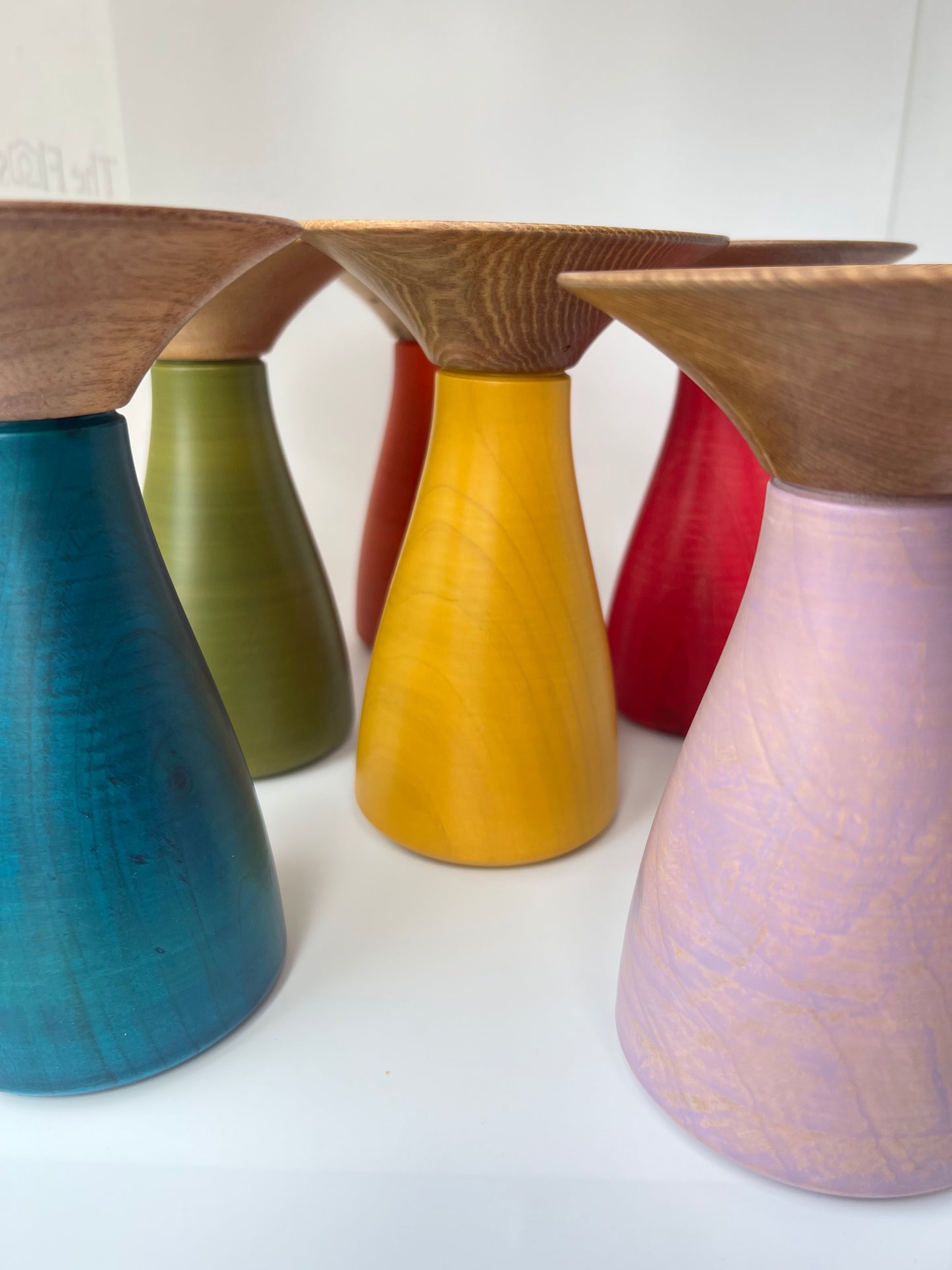 Rimu Tulip Vase - Teal