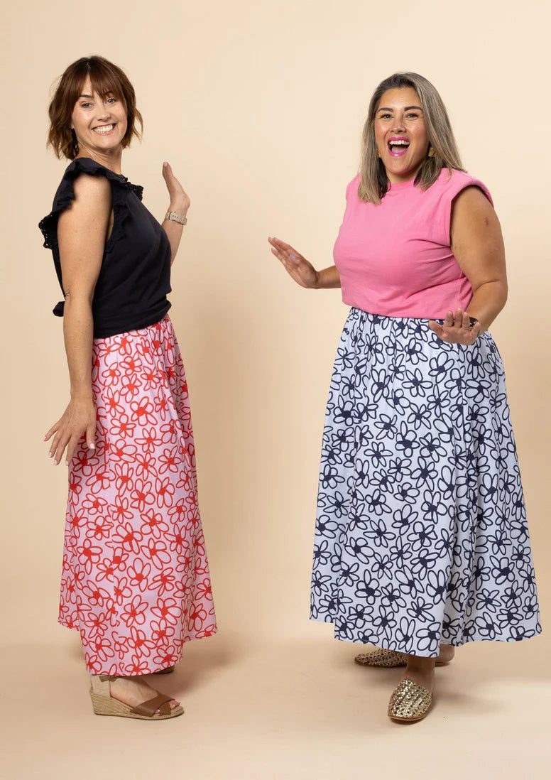 Skirt - Bloom Blue