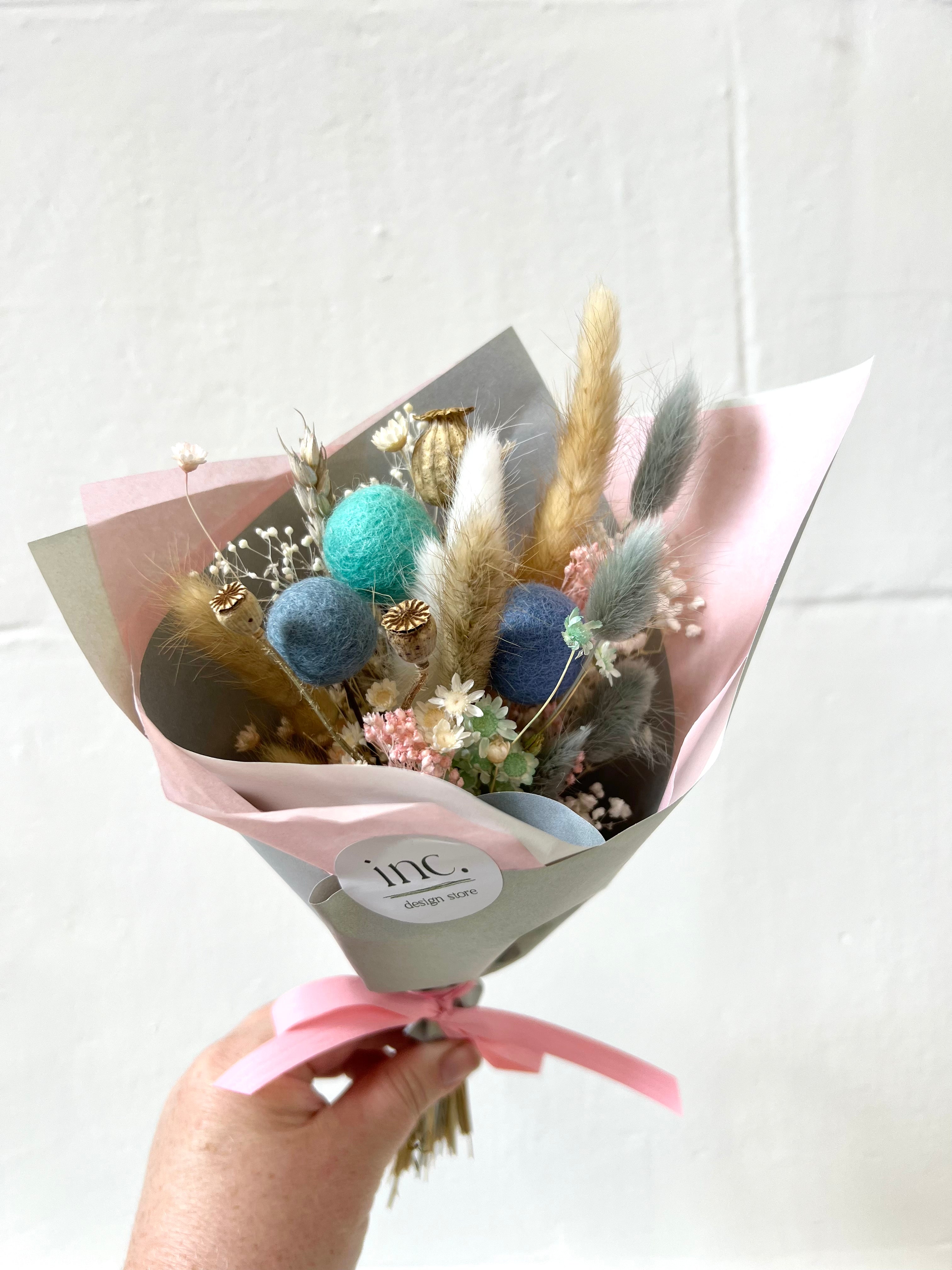 Dried Flower & NZ Wool Posy Inc Design Store