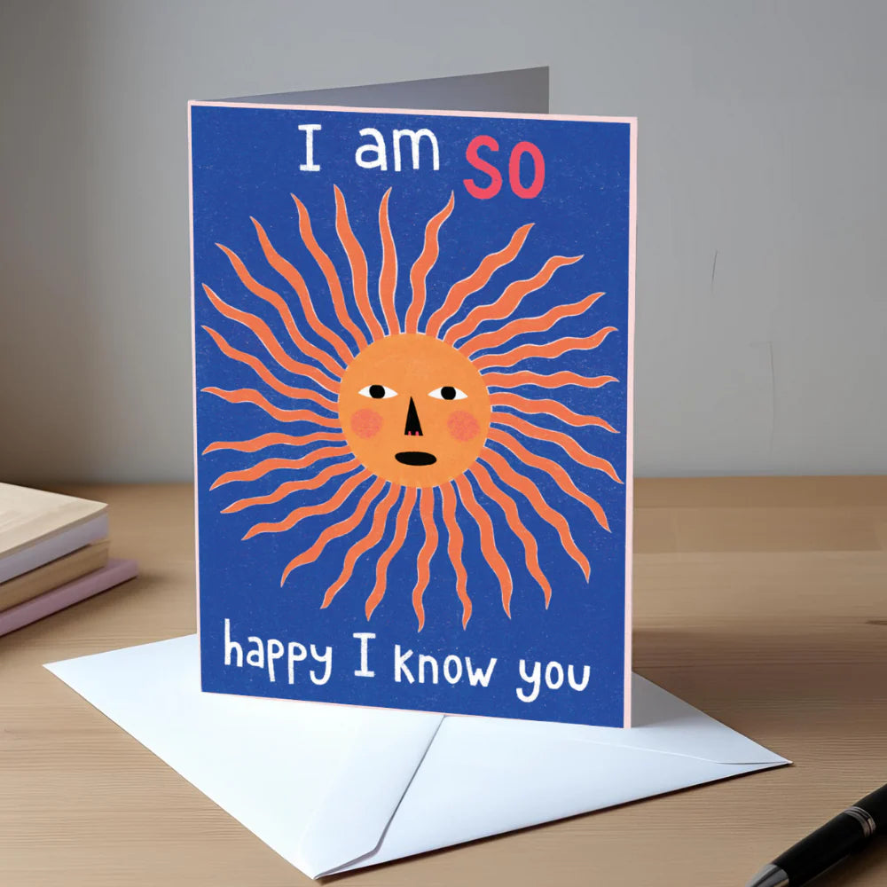 Happy I Know You - illustrated card by Studio Soph