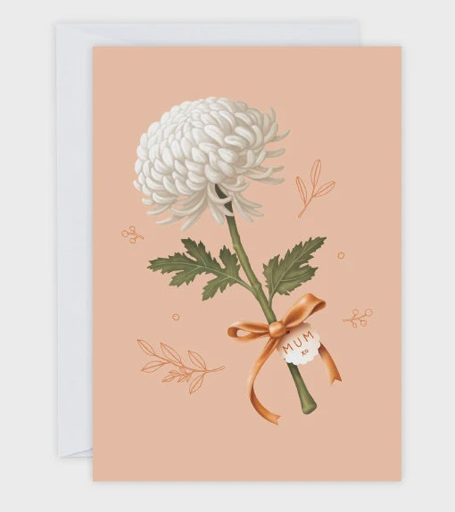 "Chrysanthe-Mum" Greeting Card
