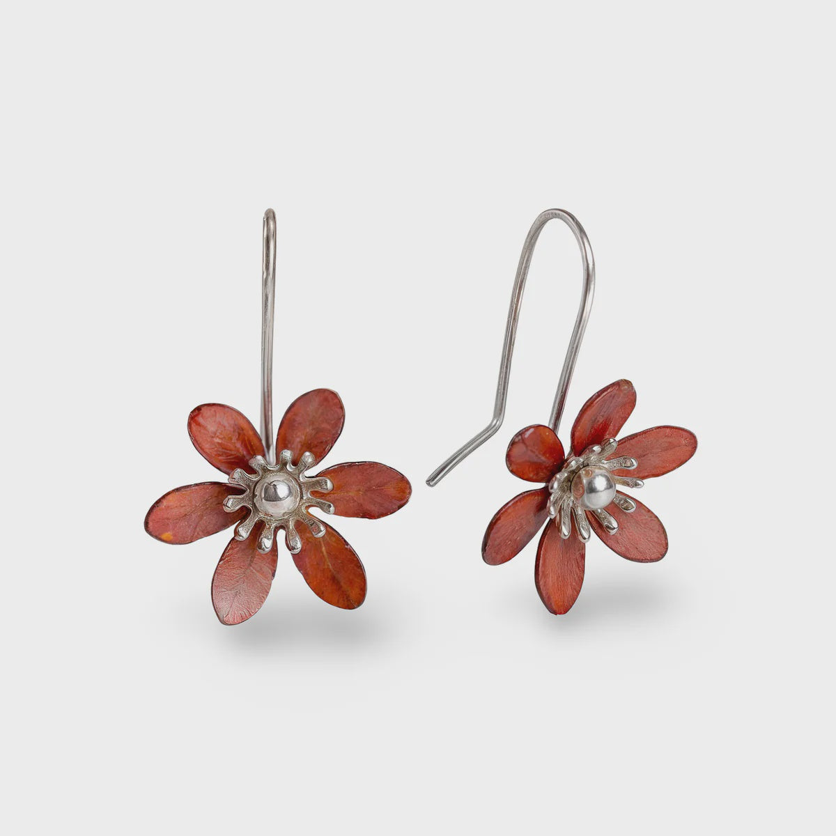 Clematis Flower Earrings