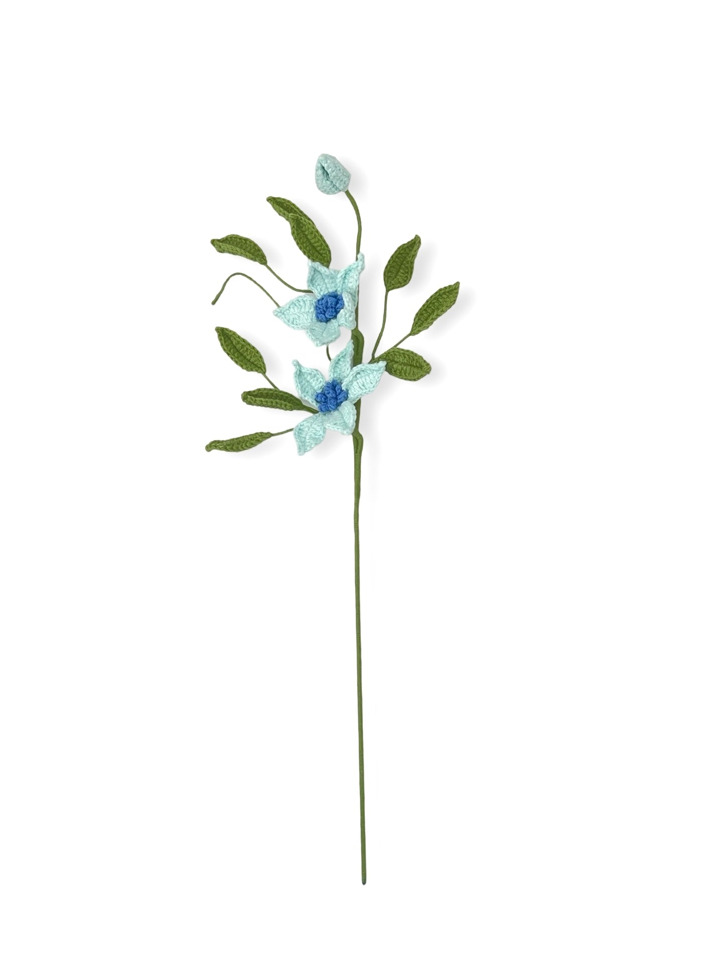 Crocheted Clematis - Blue