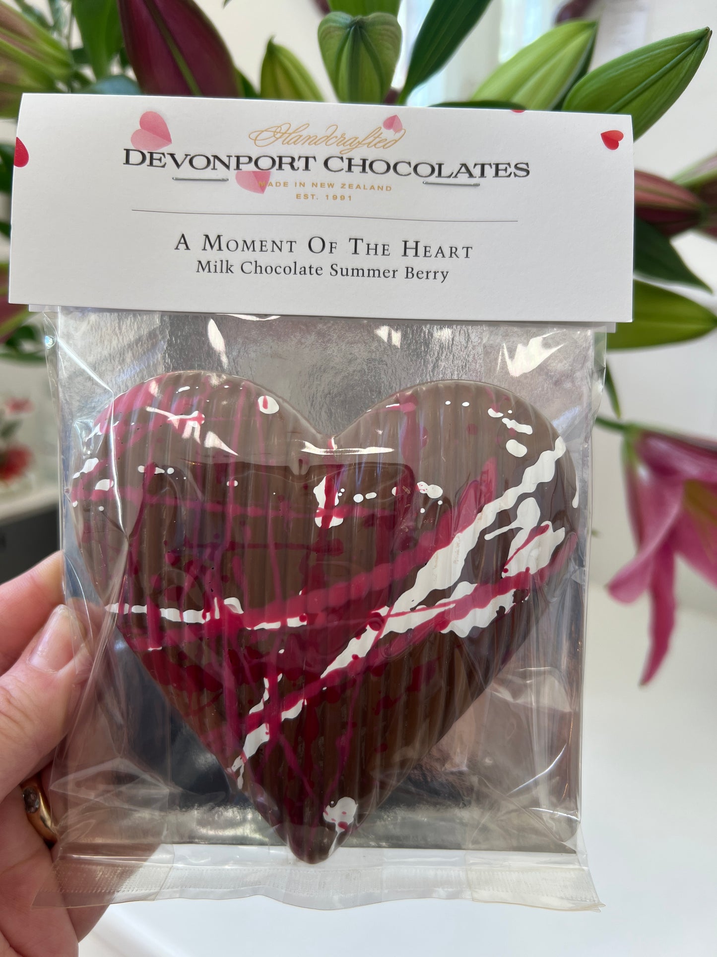 Summer Berry Chocolate Heart