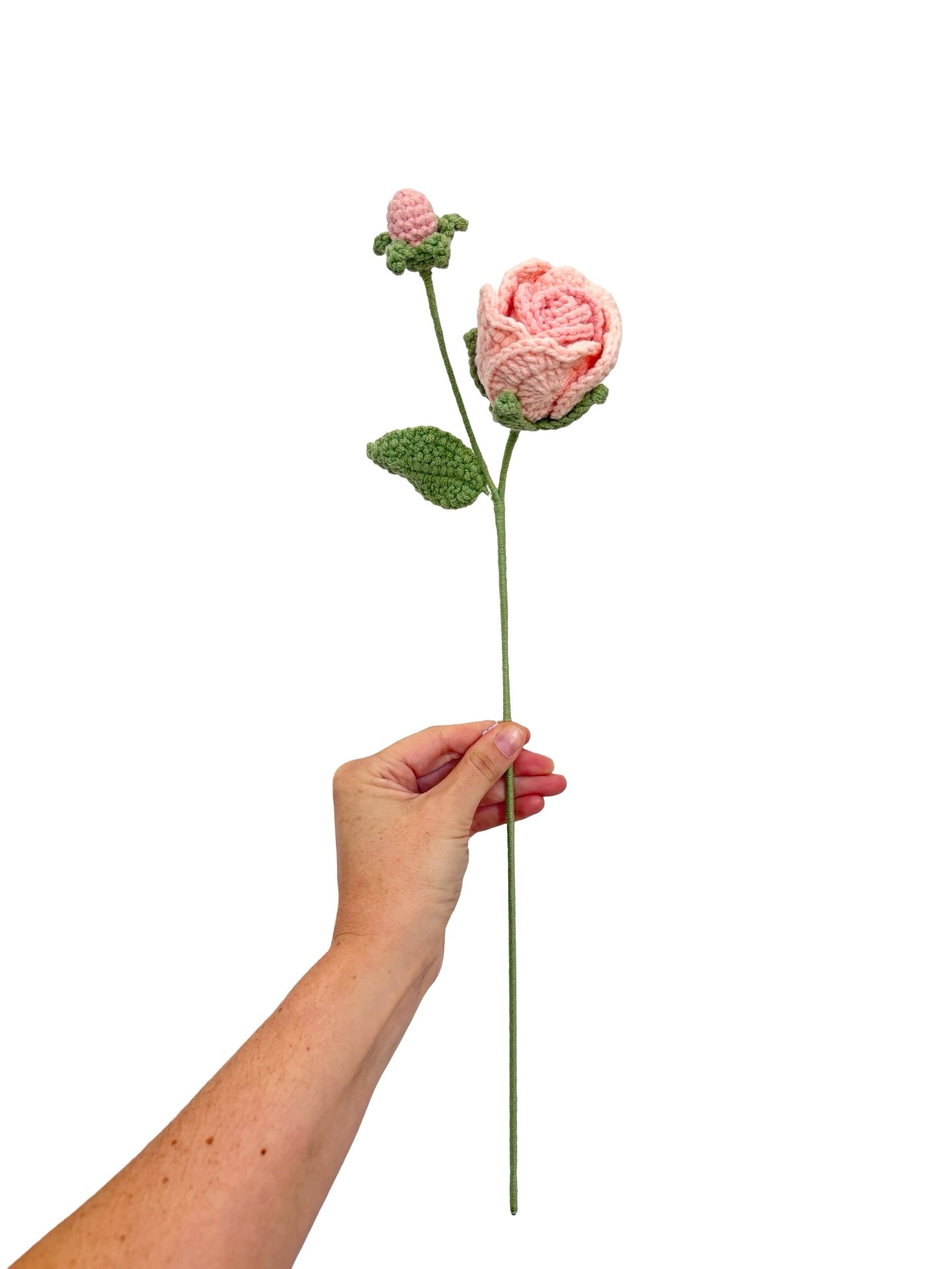 Crocheted Rosa - Pink