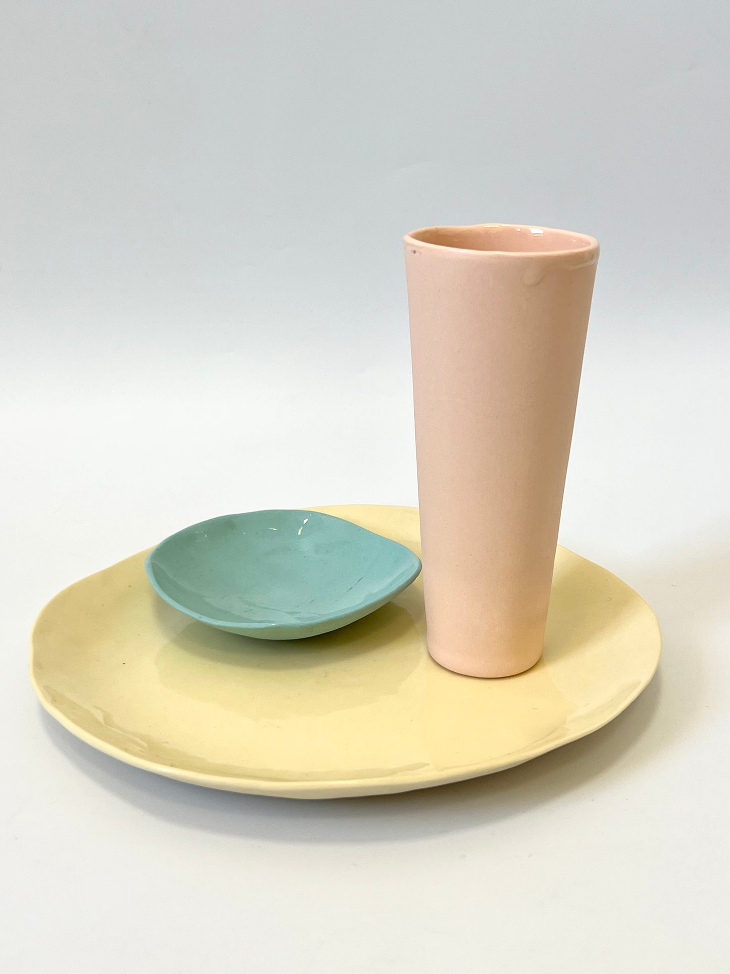 Buttermilk Plate - One of a Kind Ceramic - 19-20cm
