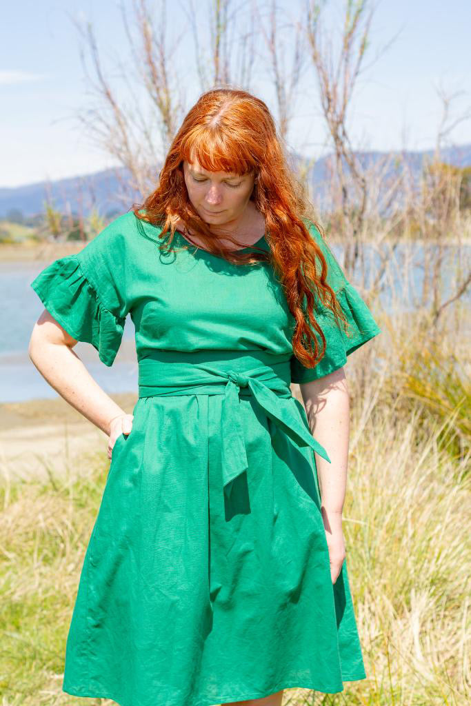 "Amelia" Dress - Emerald