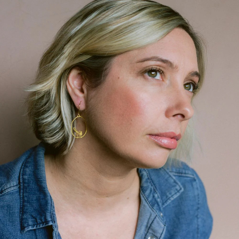 Fantail Earrings in Gold