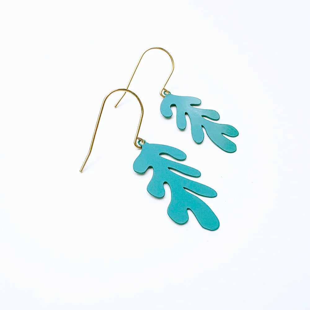 Mini Matisse Earrings - Teal