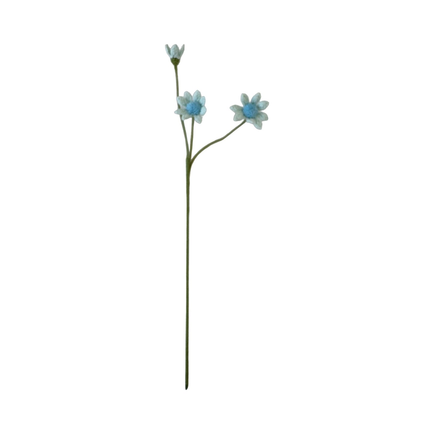 Crocheted Blue Eyed Daisy - Blue
