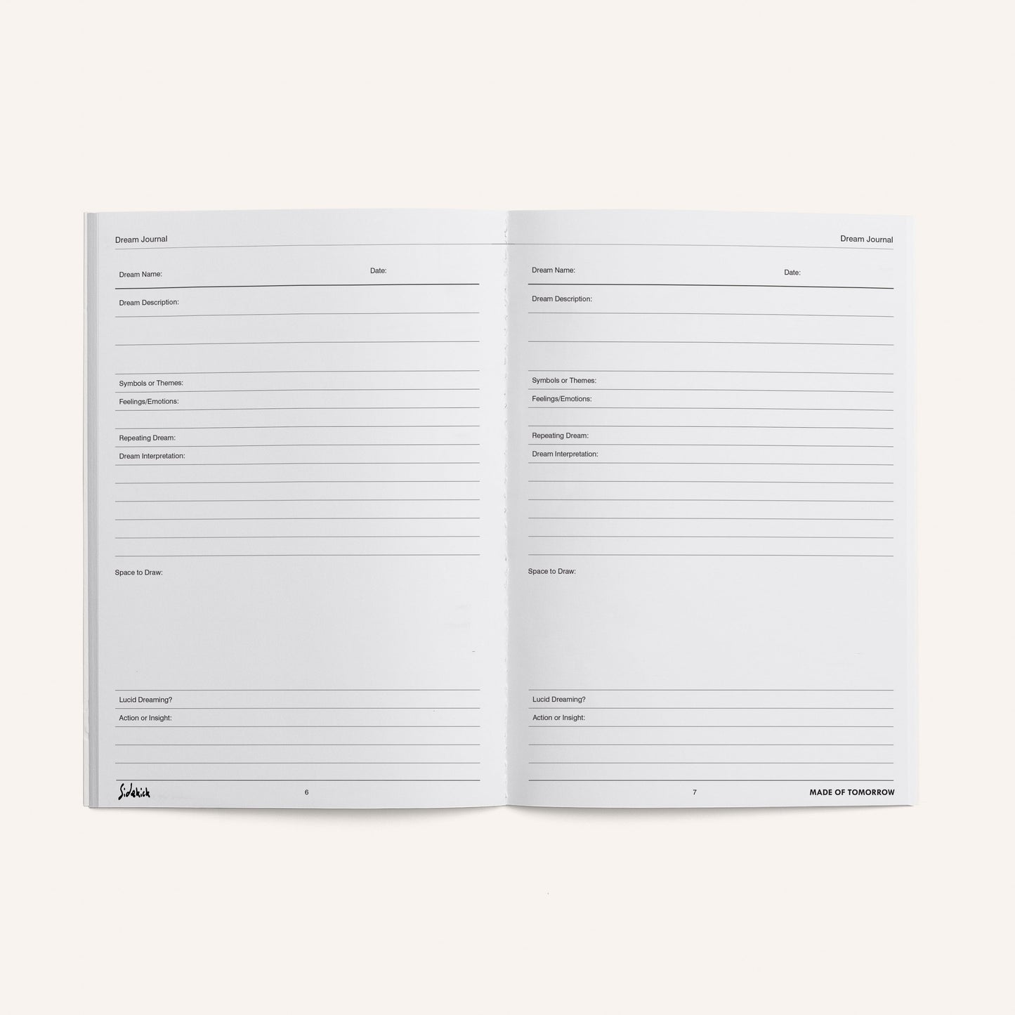 Dream Journal - by Made of Tomorrow
