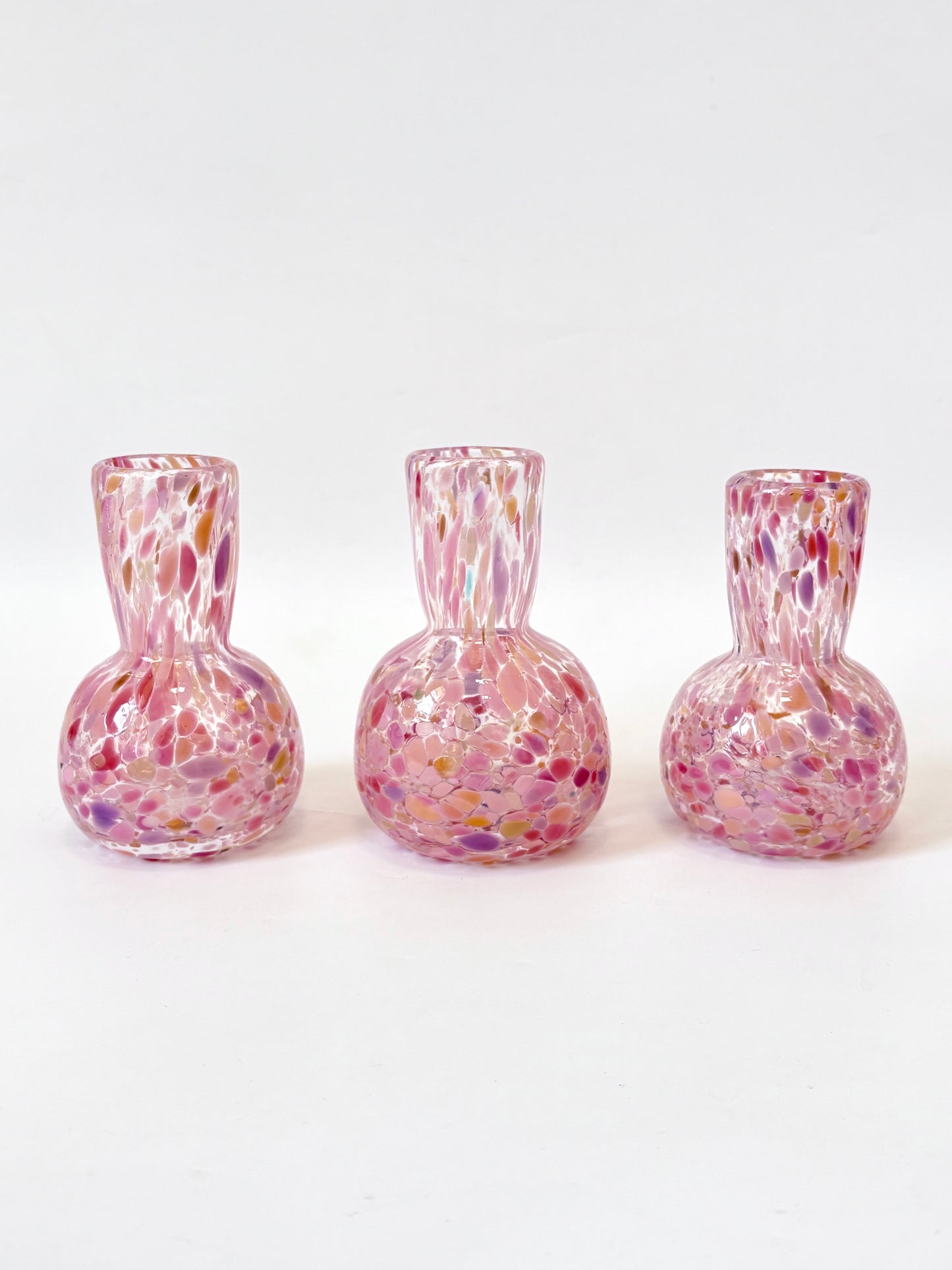 Handblown Glass Diffuser Vase - Coral