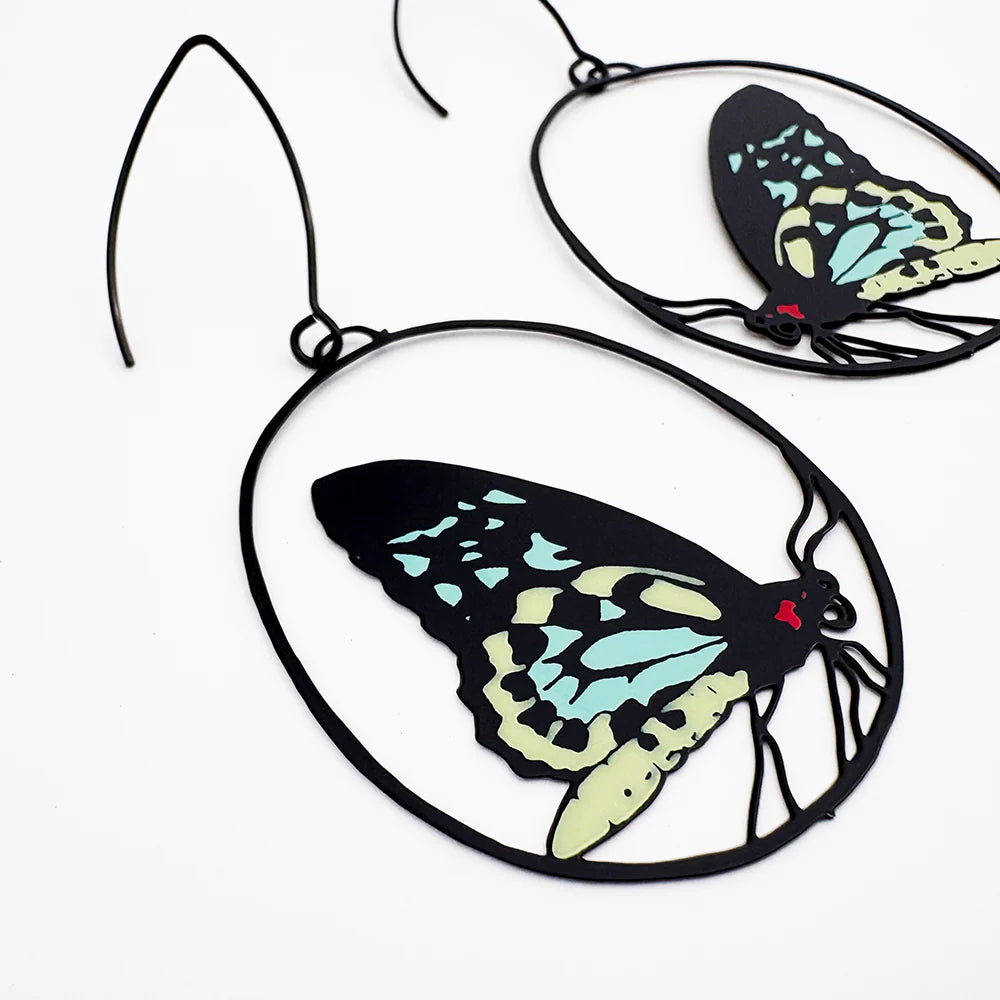 Midi Cairns Birdwing Butterfly Earrings