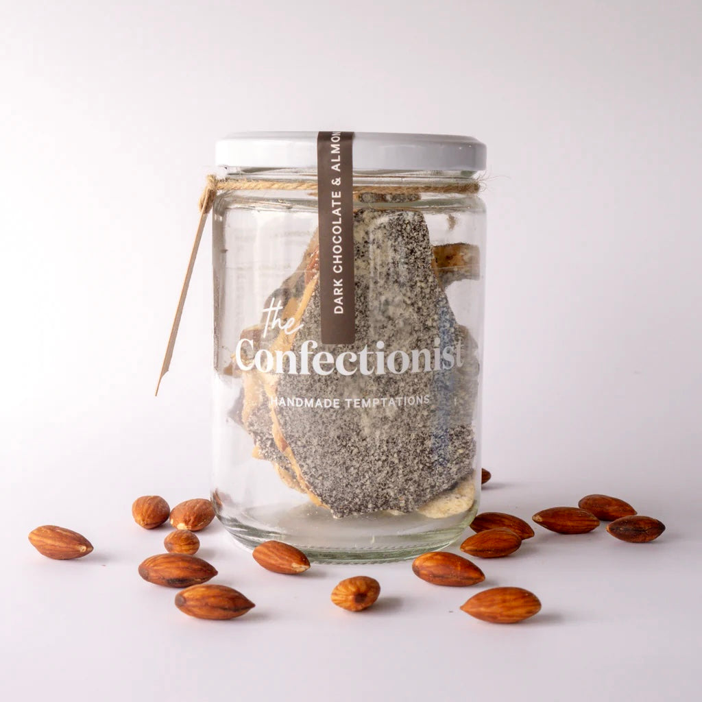 Dark Chocolate Almond Toffee - Jar, 200g