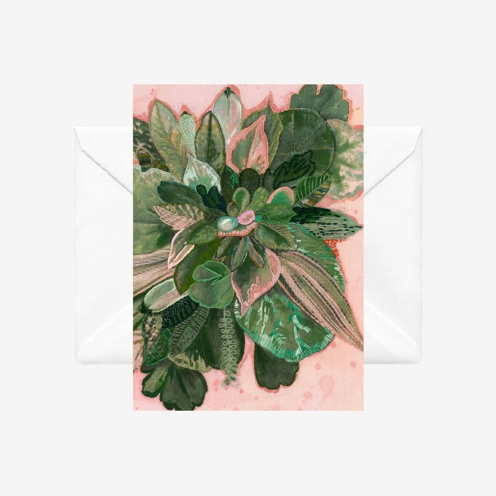 Card by Fleur Woods - Lucky Green Leaves