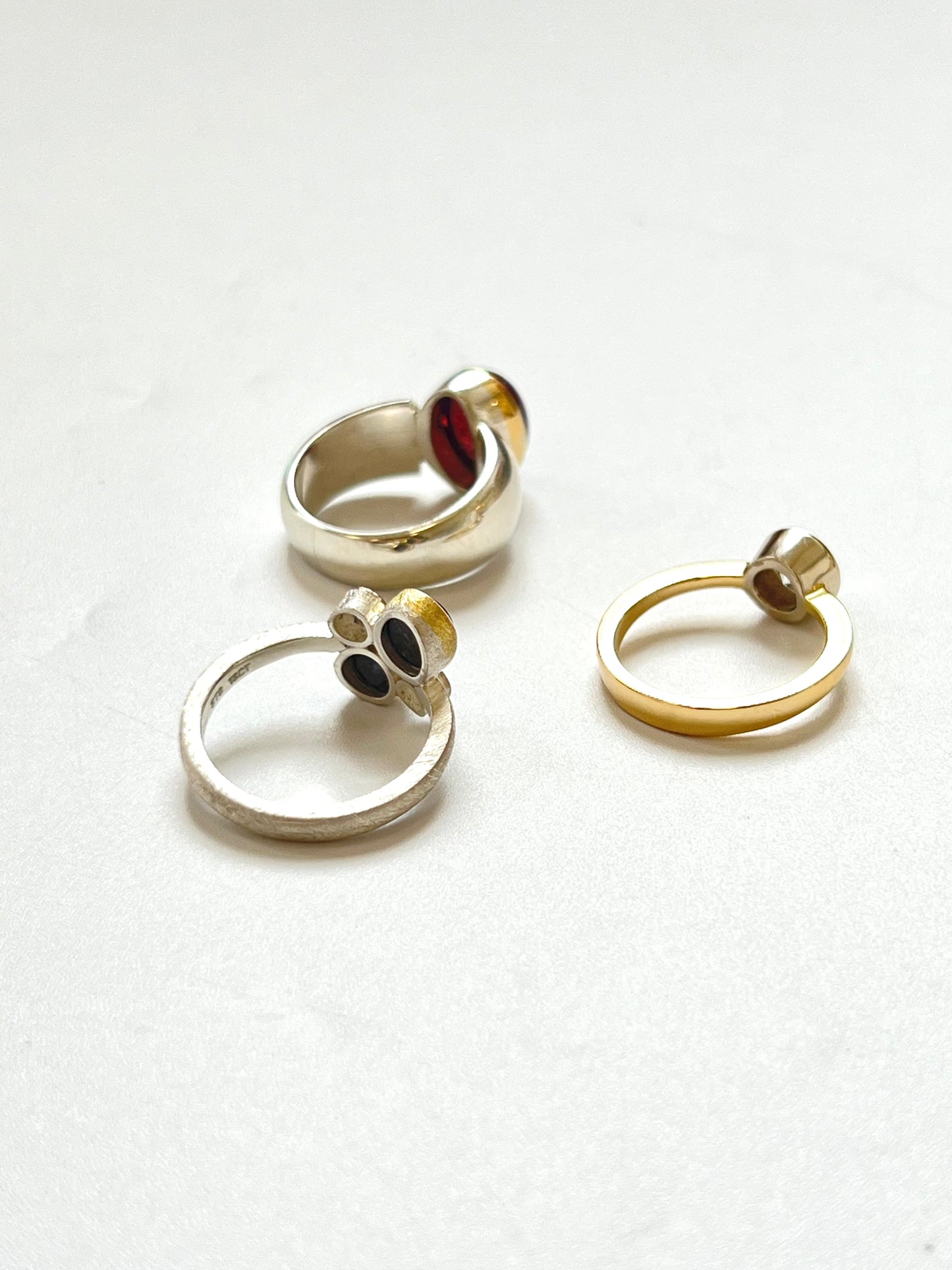 Cabochon Tourmaline in Yellow & Sterling Silver (CI-008)