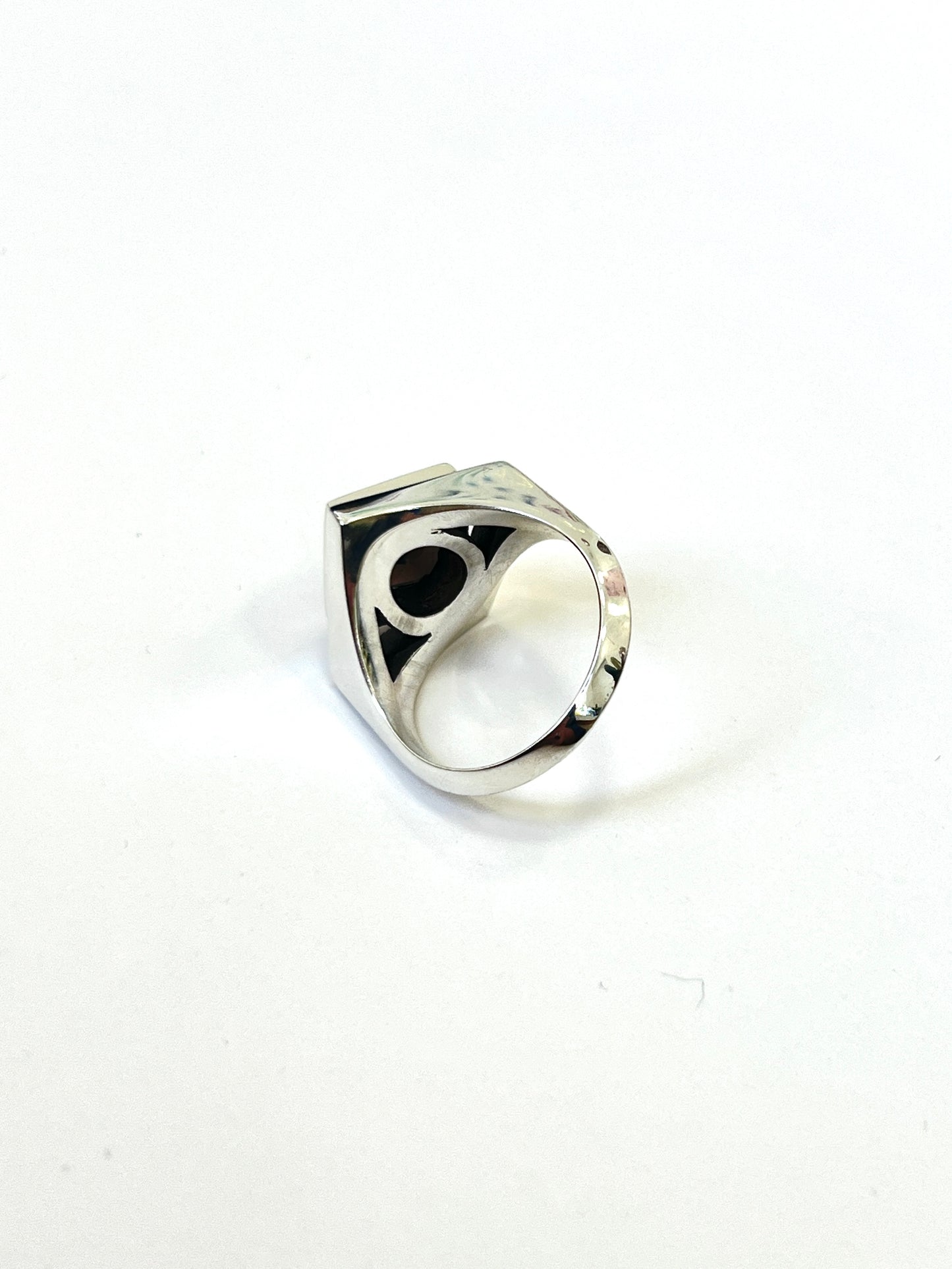Diamond Void Cocktail Ring with Smoky Quartz, Size P 1/2