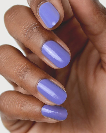"Gentle" Midtone Blue Lilac Creme Nail Polish - 10ml