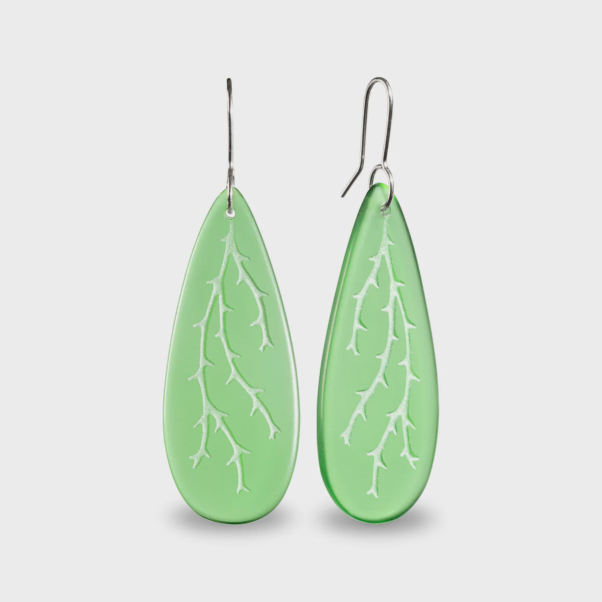 Hanging Moss Earrings - Green