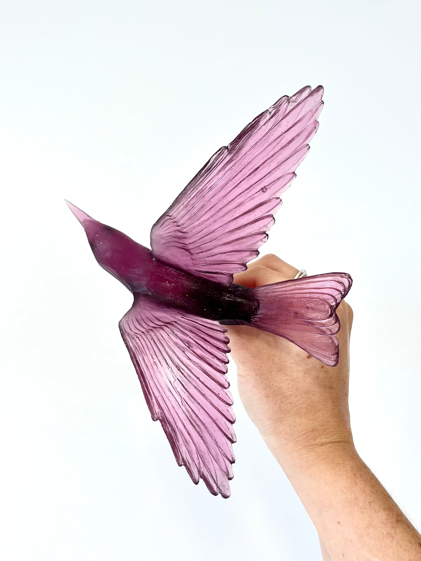 Bellbird / Korimako - Gold Amethyst