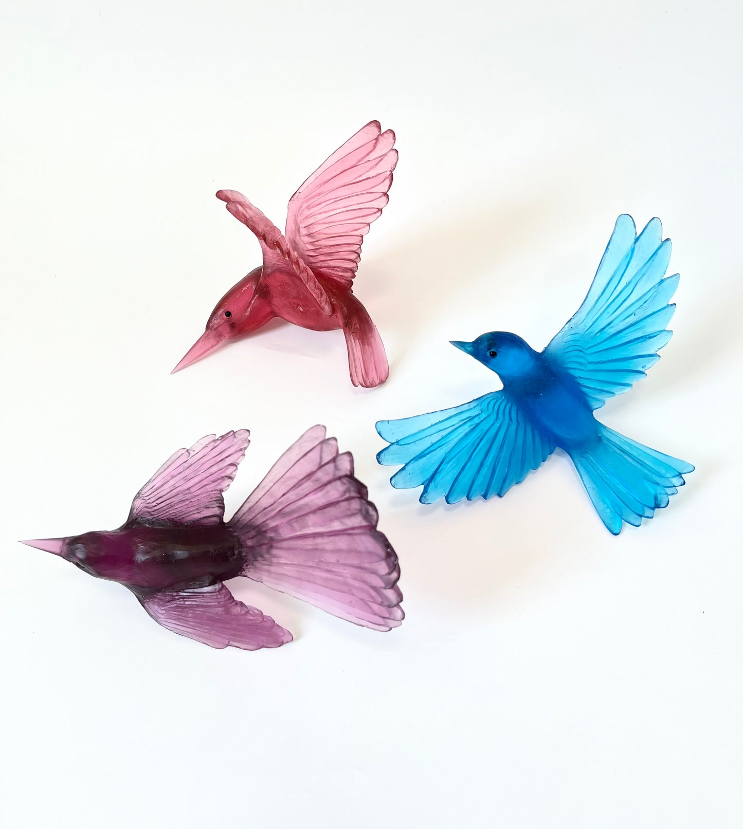 Fantail / Pīwakawaka - Gold Amethyst