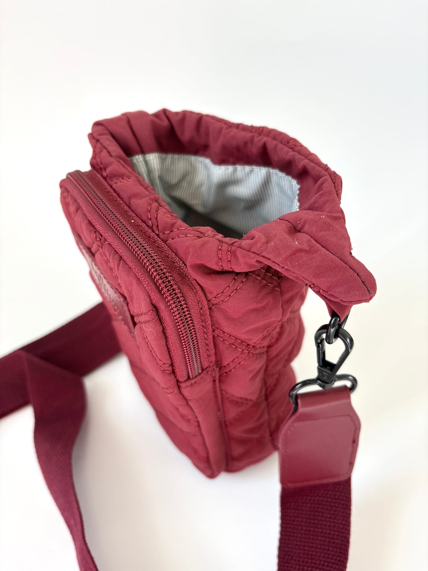 Cross-body bottle bag - Plum