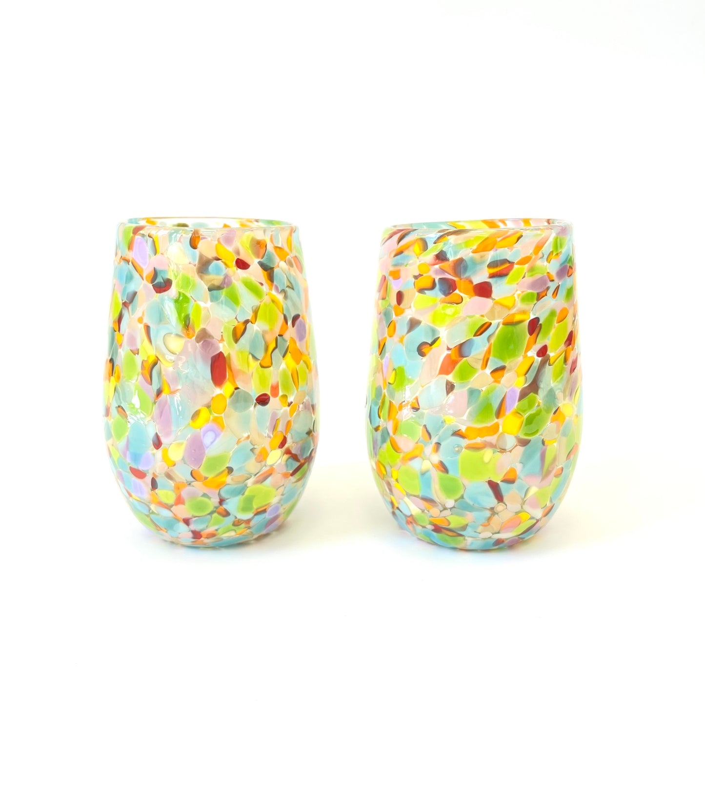 Handblown Glass Tumbler - Water Lily