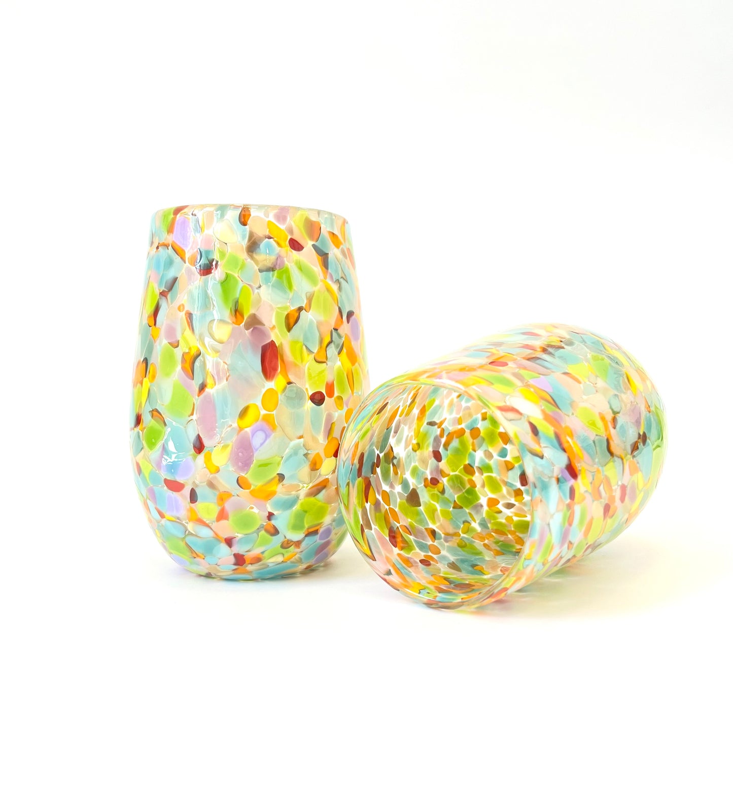 Handblown Glass Tumbler - Water Lily