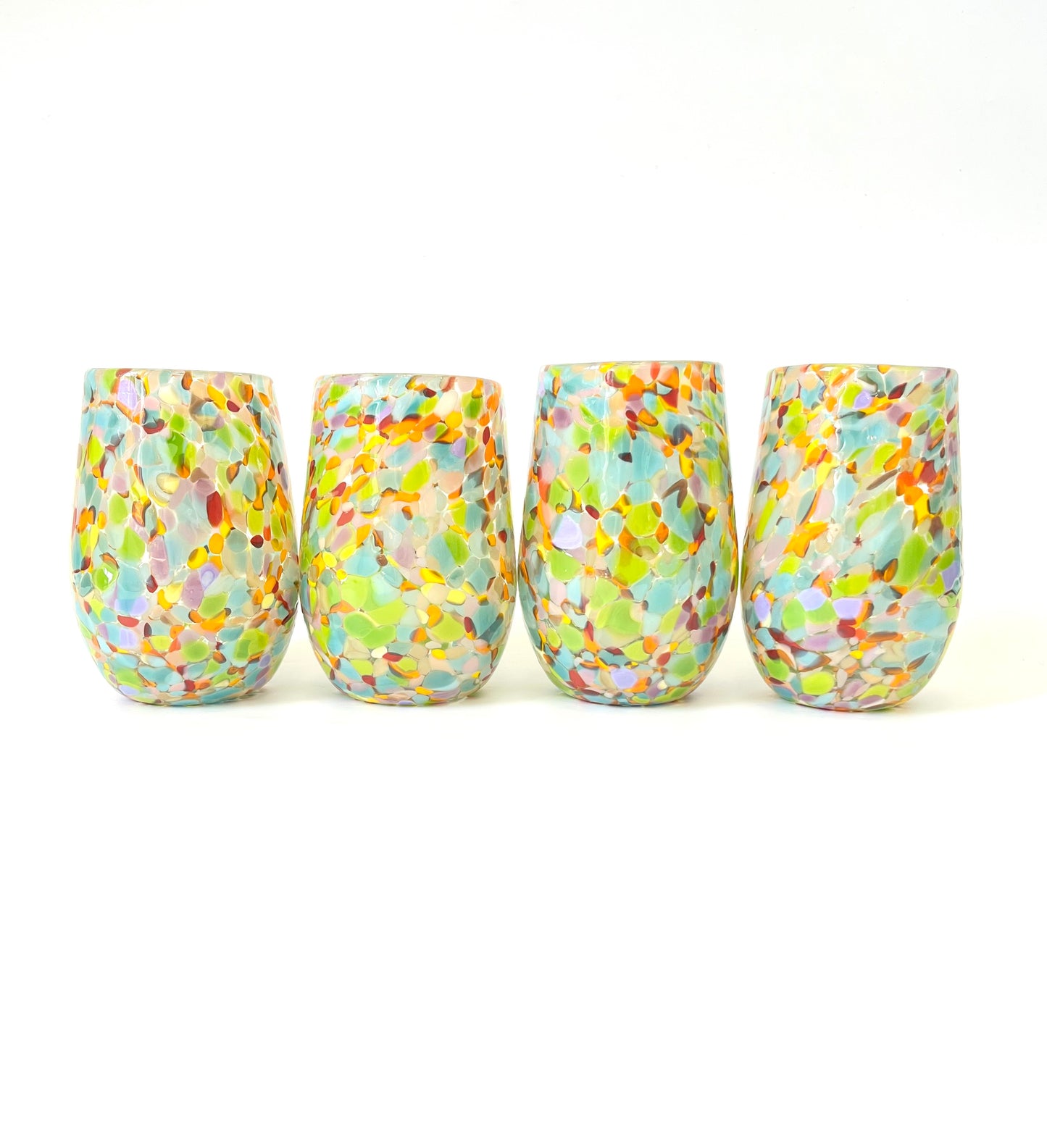 Handblown Glass Tumbler - Water Lily