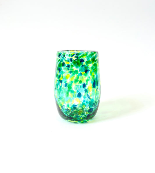 Handblown Glass Tumbler - Sea Green