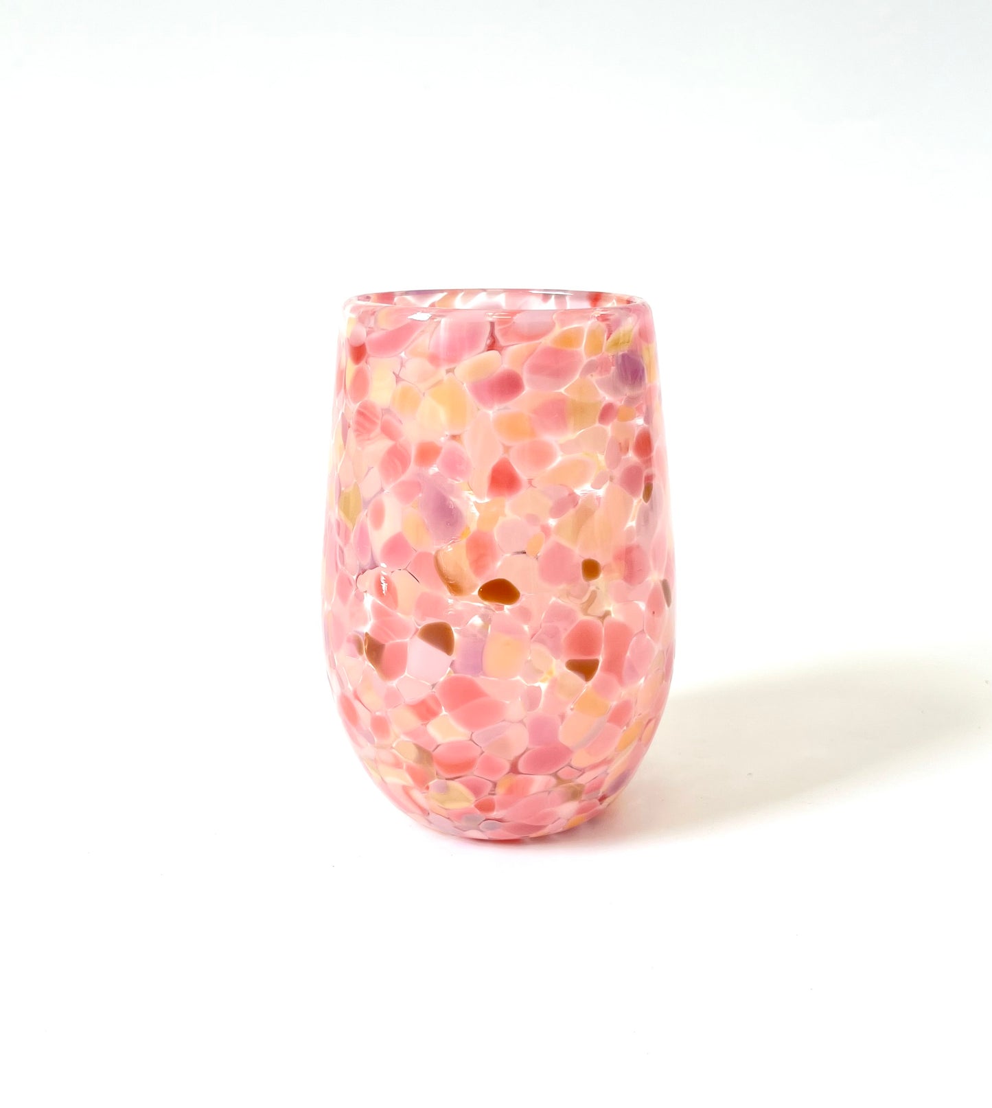 Handblown Glass Tumbler - Coral
