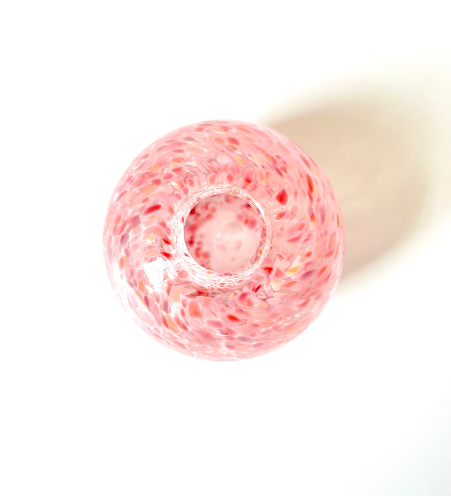 Handblown Glass Diffuser/Vase - Pinks with 2cm Opening