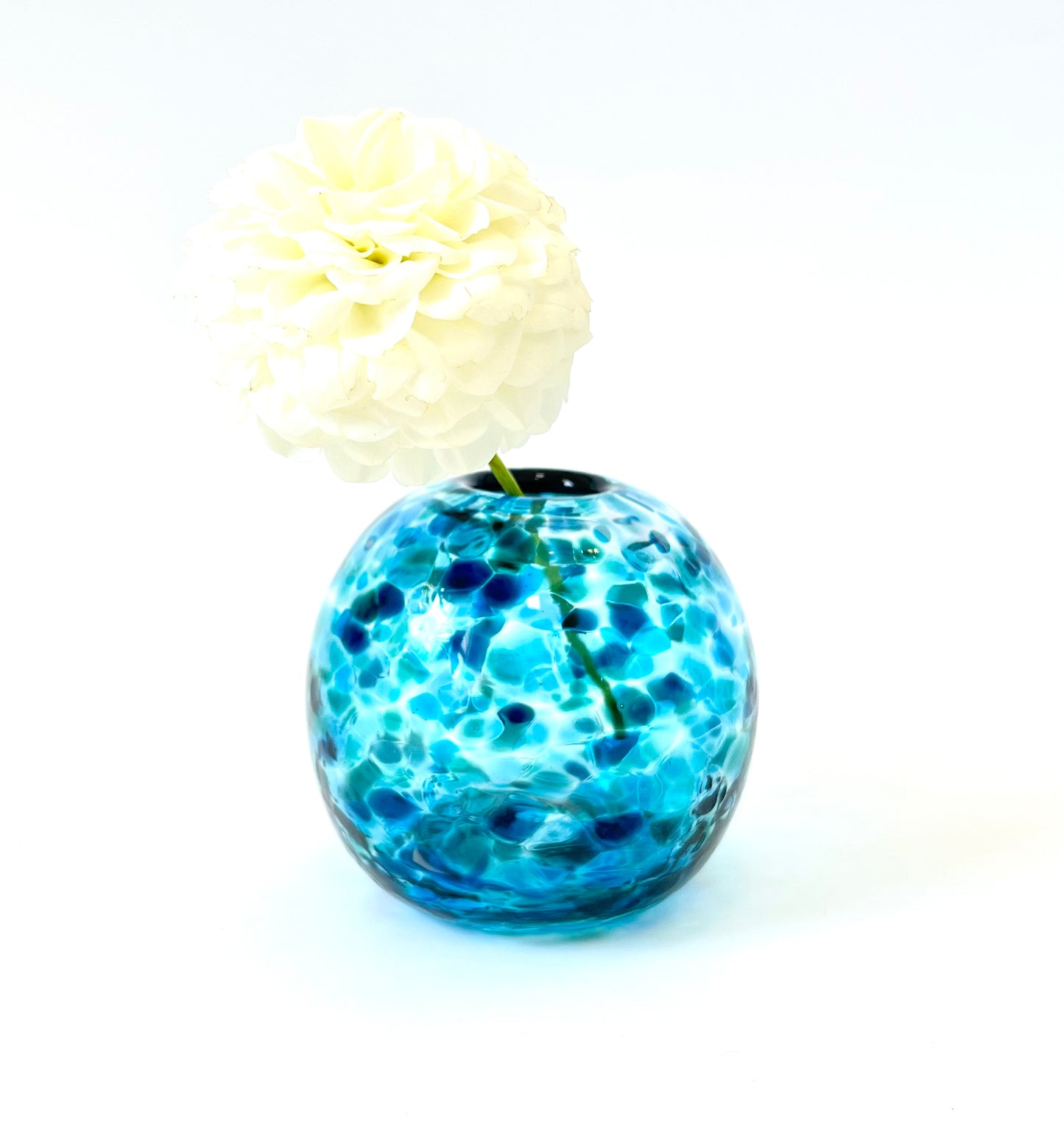 Handblown Glass Diffuser/Vase - Ocean Blue