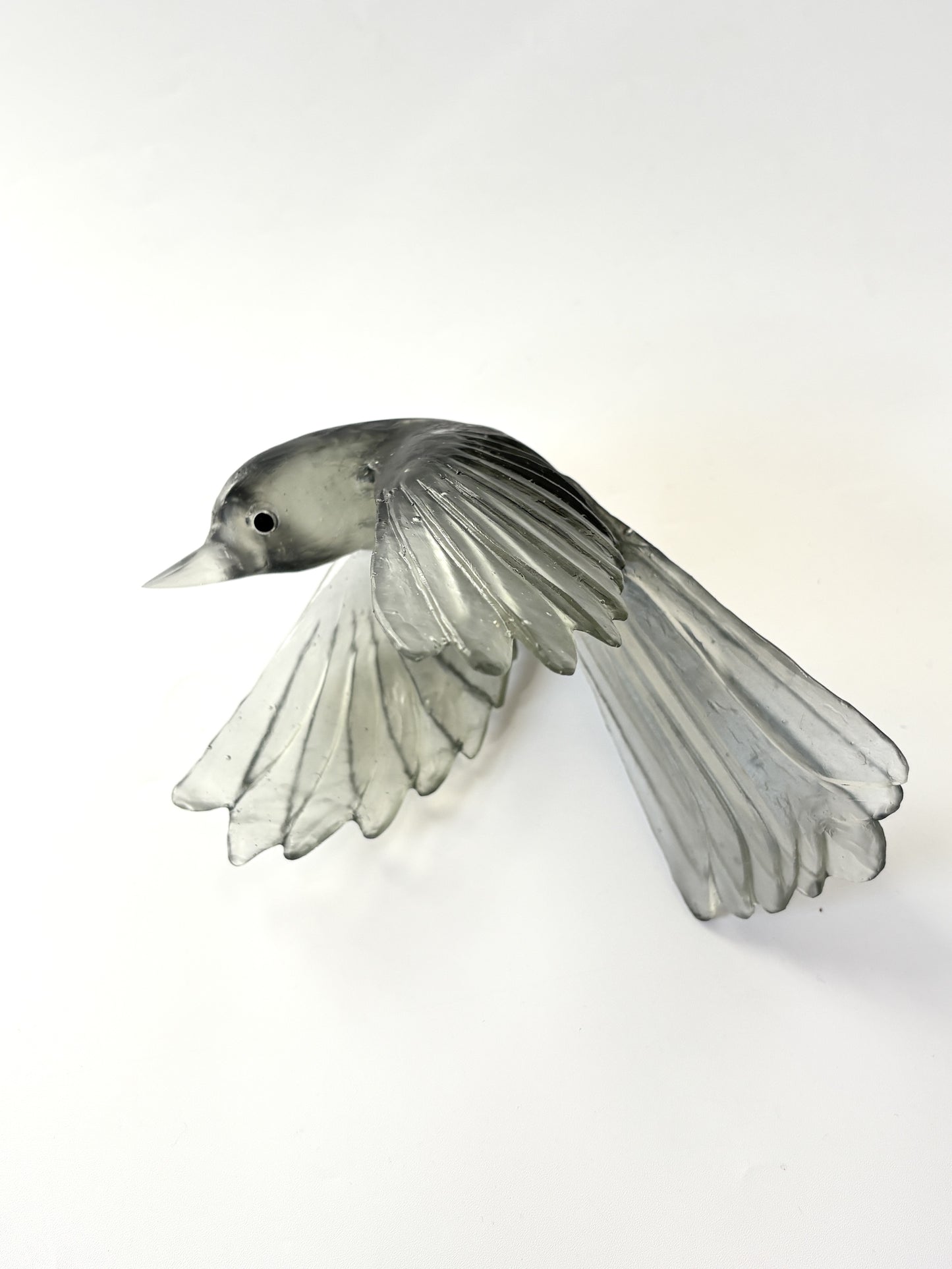 Fantail / Pīwakawaka #2 (Wings Down) - Grey