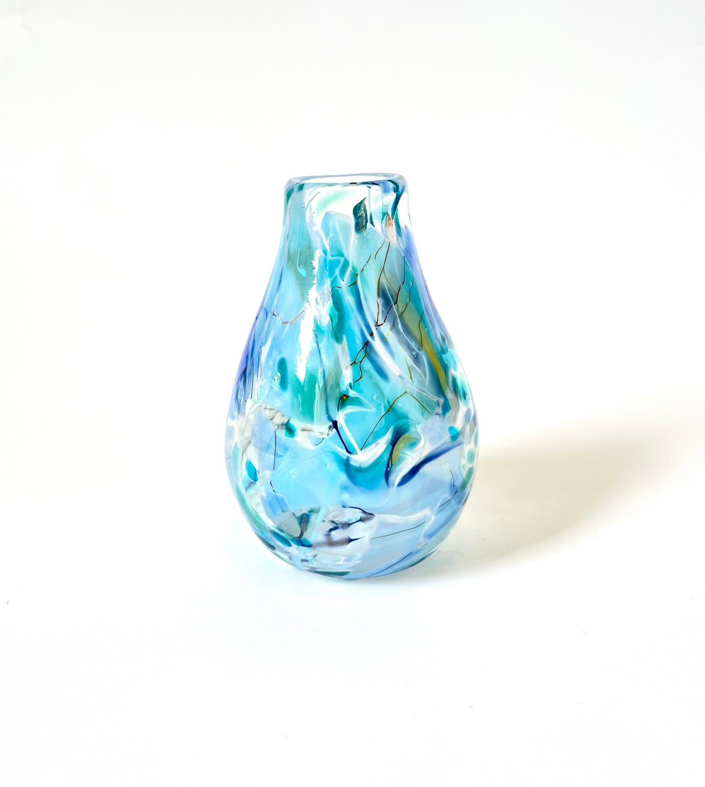 Handblown Glass Diffuser/Vase - Blue Shard