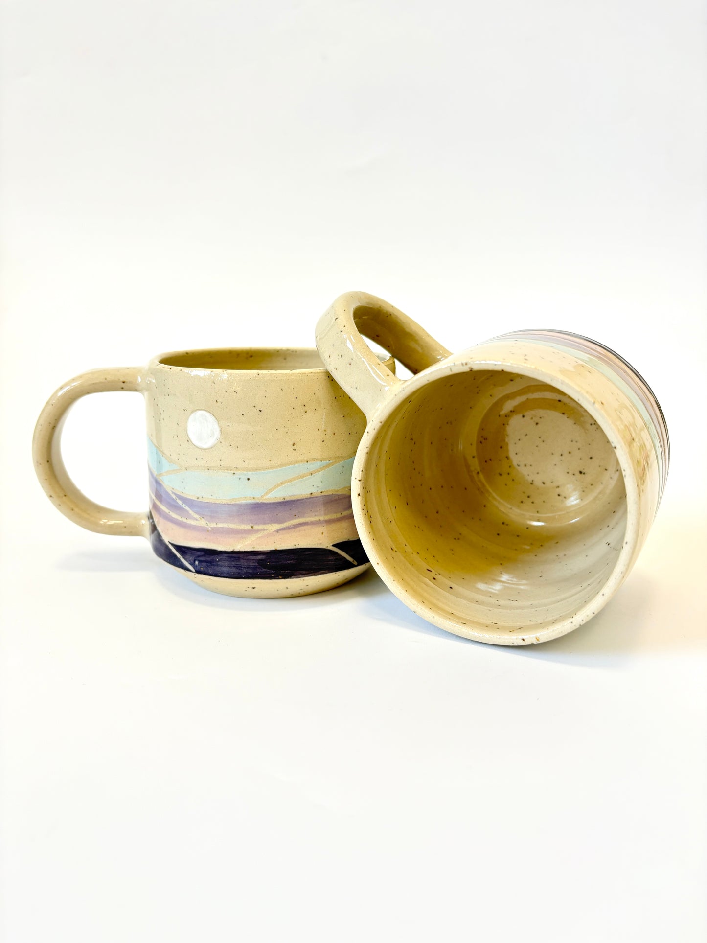 Ceramic Landscape Mug - Purple & Blue