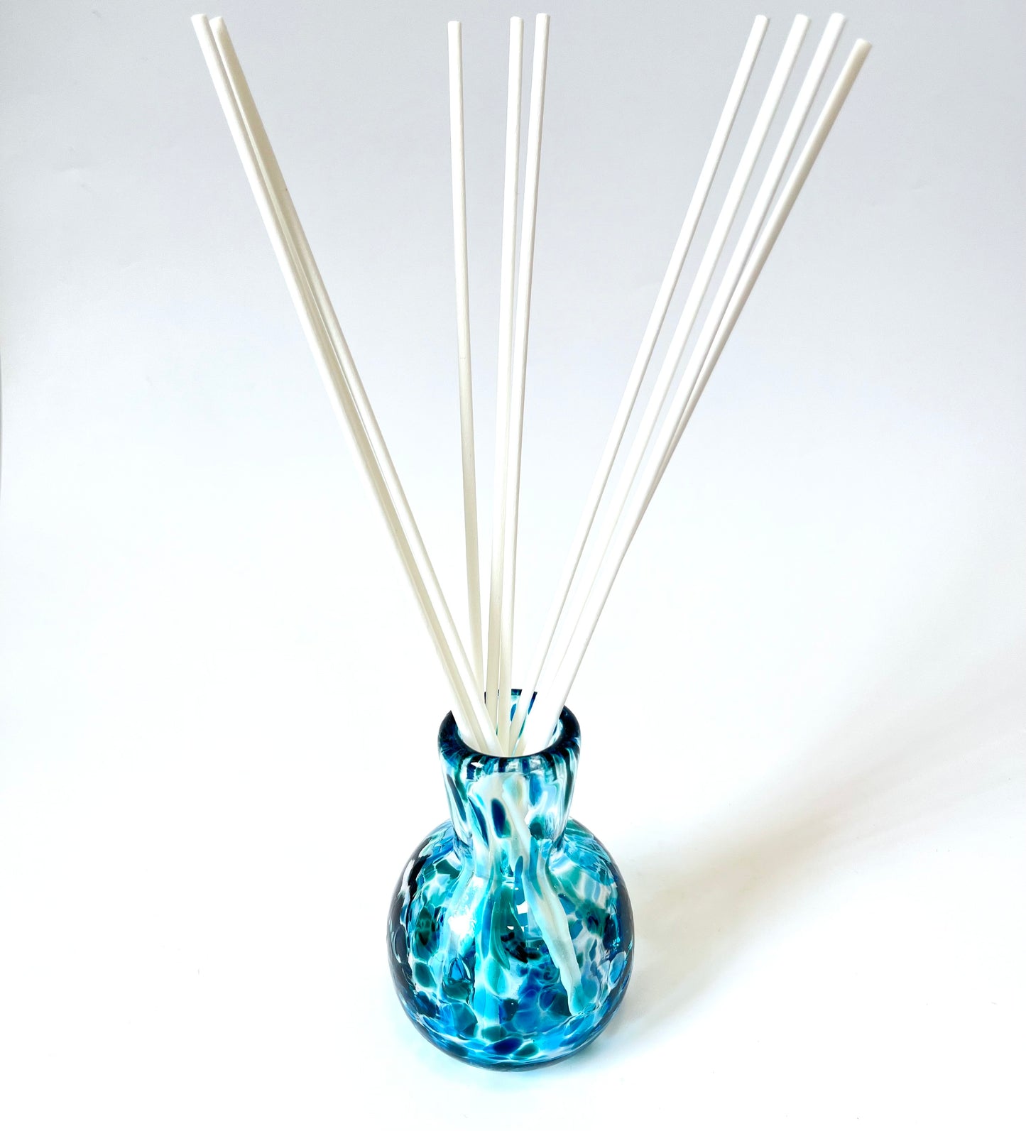Handblown Glass Diffuser/Vase - Ocean Blue