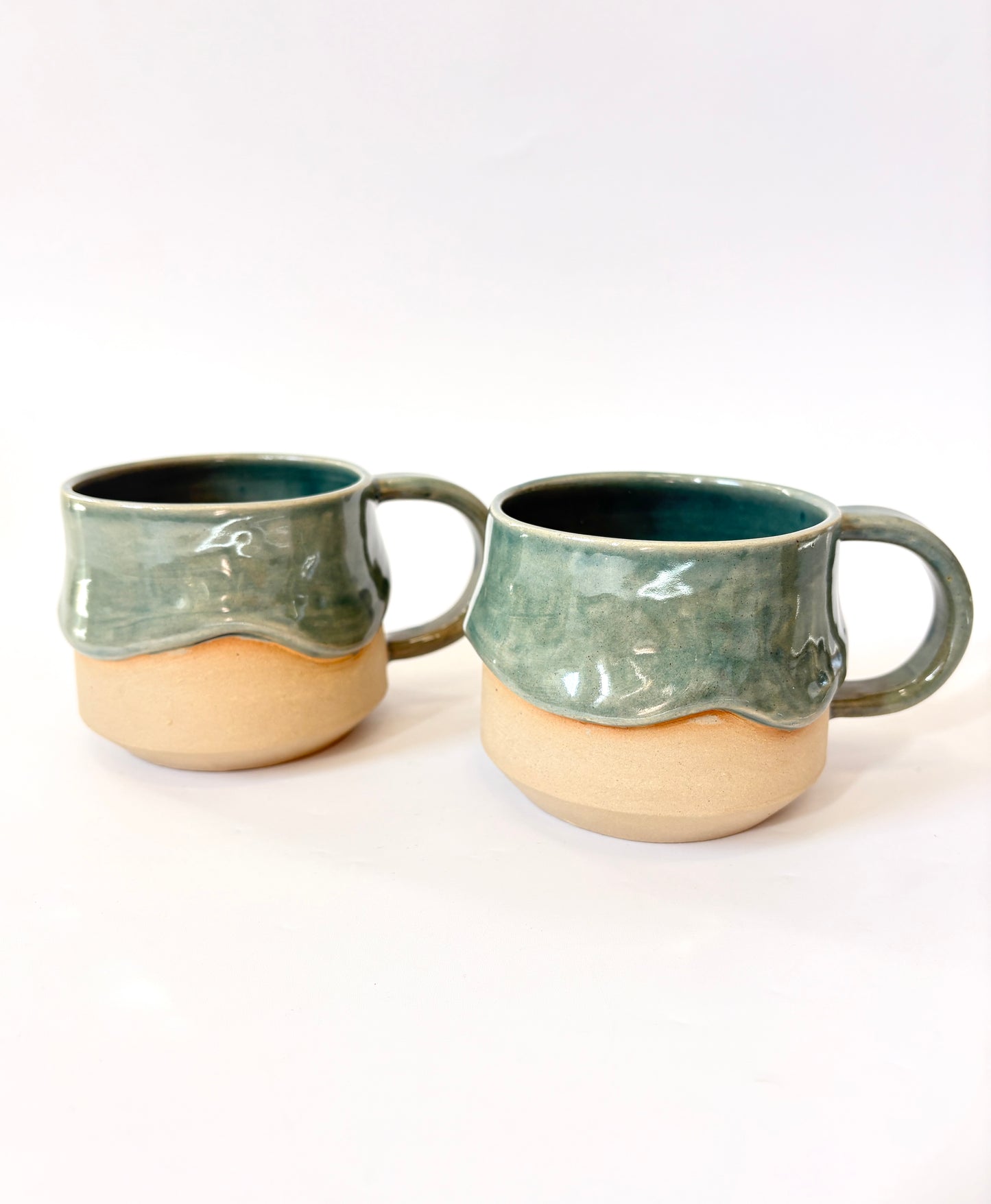 Ceramic "Drippy" Mug - Teal