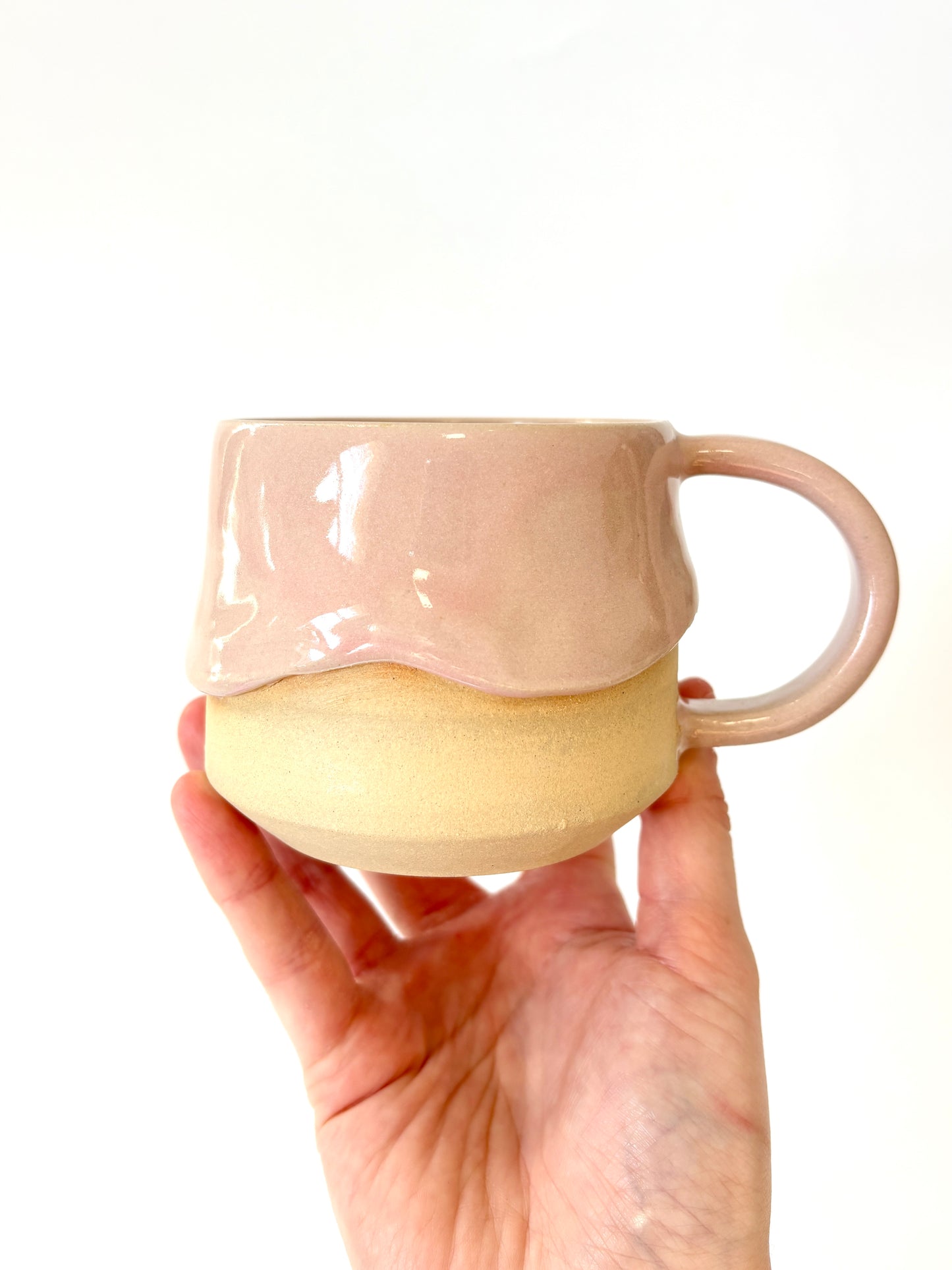 Ceramic "Drippy" Mug - Pink