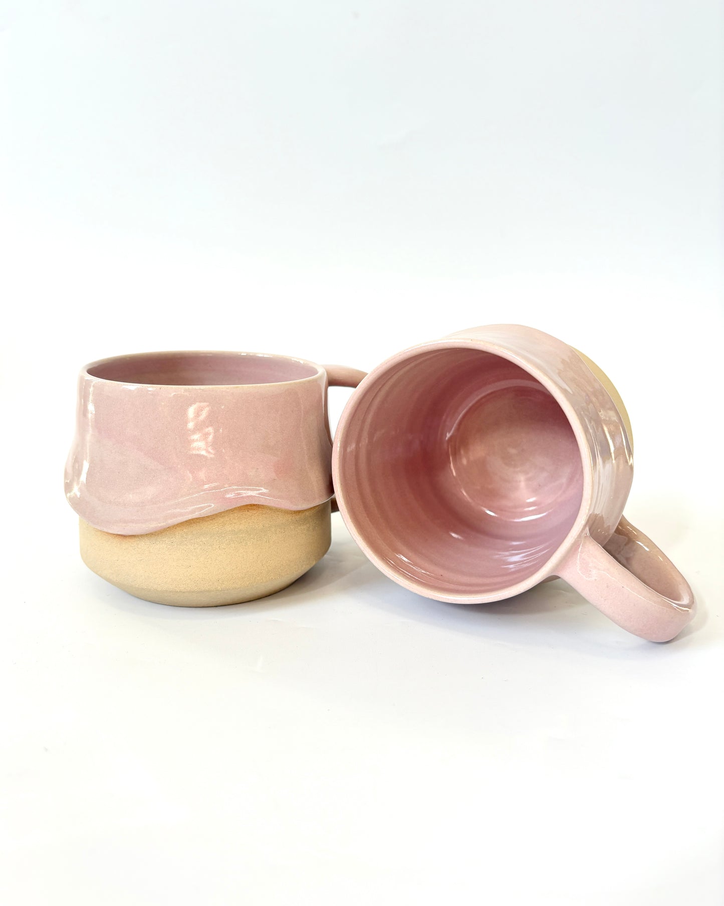 Ceramic "Drippy" Mug - Pink