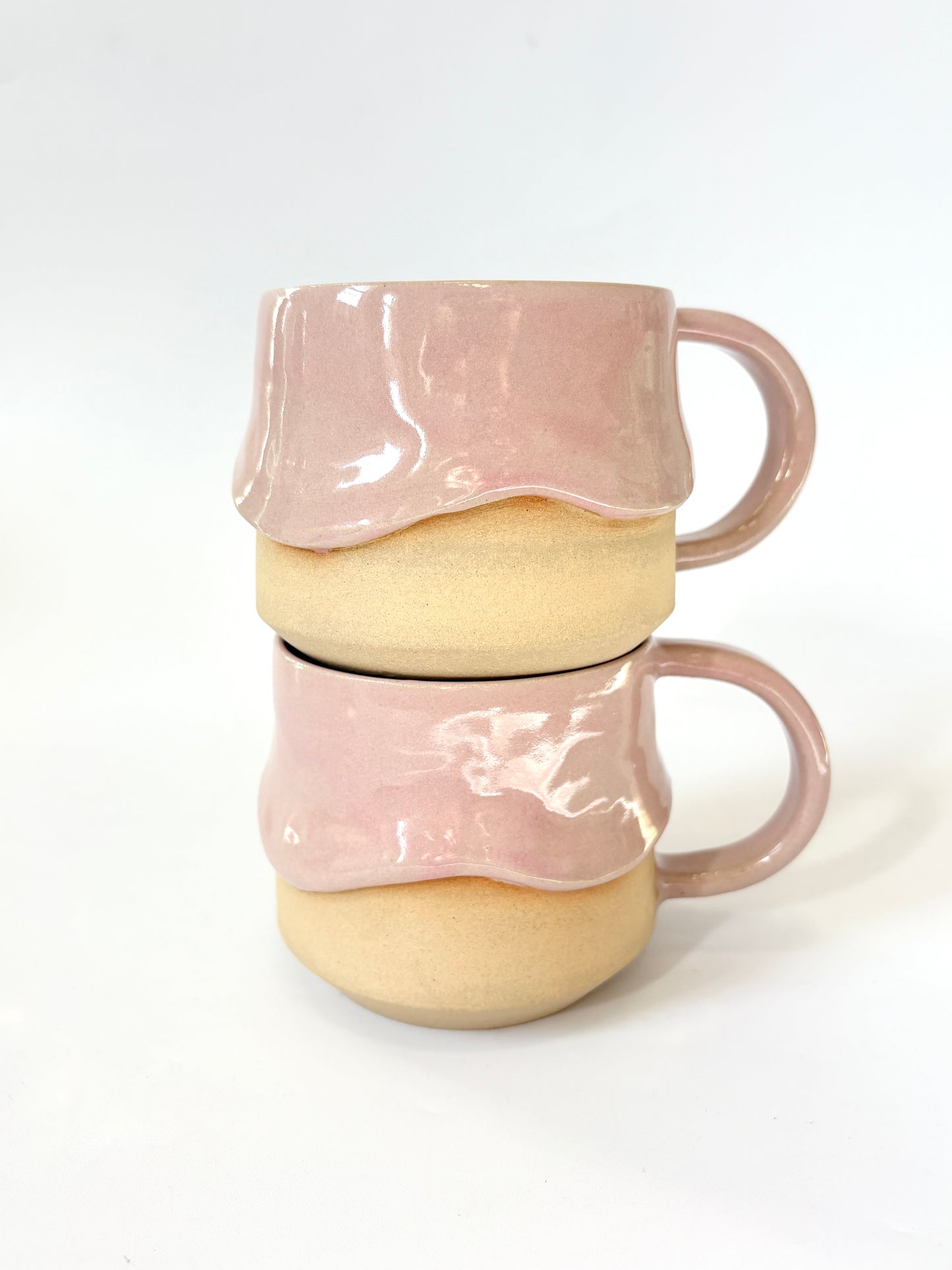Ceramic "Drippy" Mug - Pink