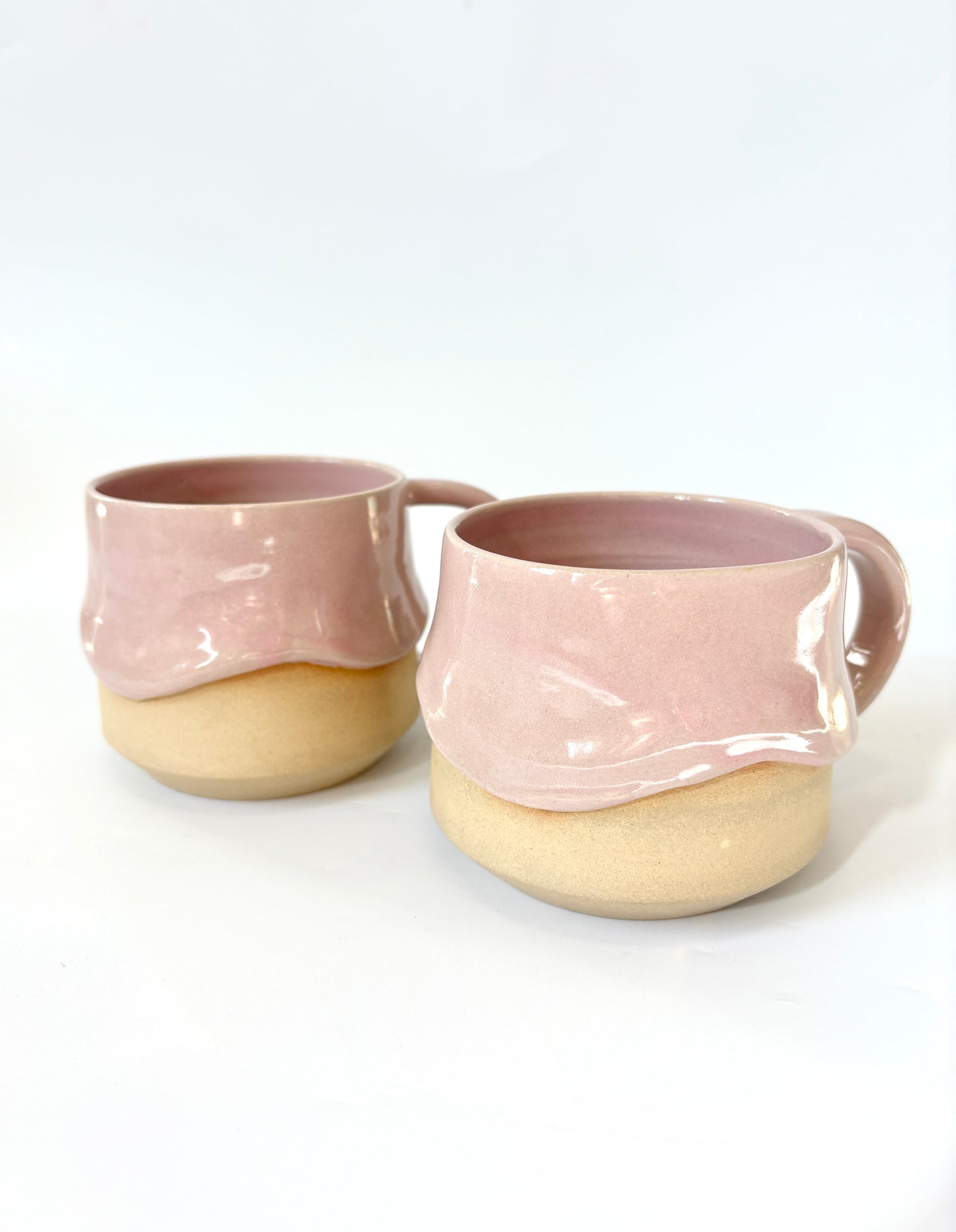 Ceramic "Drippy" Mug - Pink