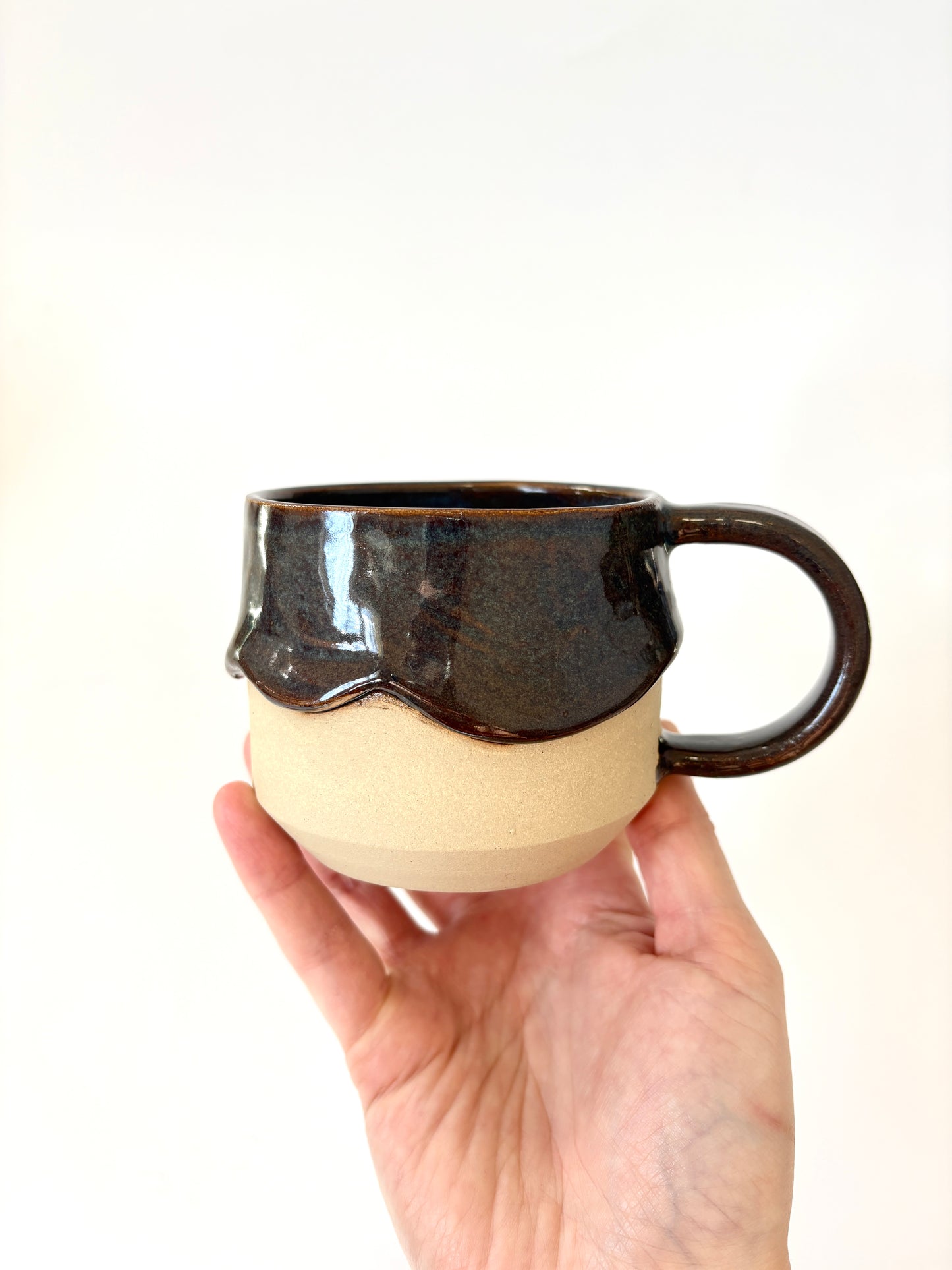 Ceramic "Drippy" Mug - Choc Navy