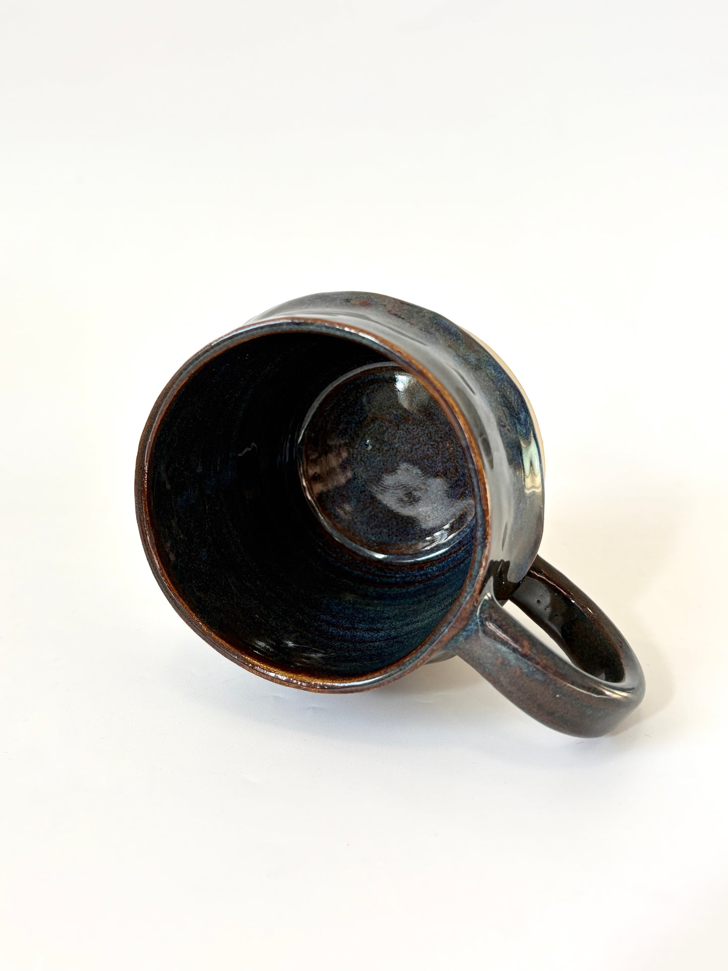 Ceramic "Drippy" Mug - Choc Navy
