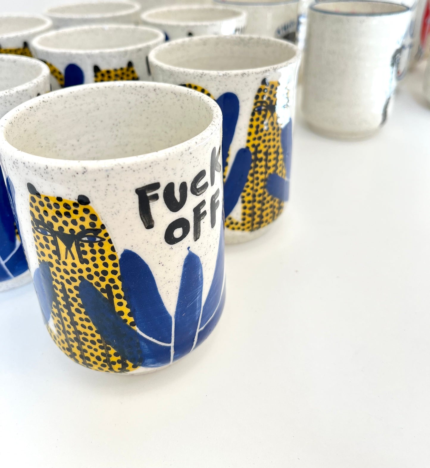 Ceramic Cup by Studio Soph - "FUCK OFF"