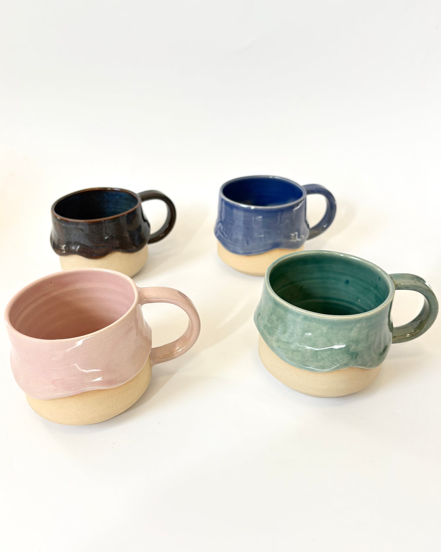 Ceramic "Drippy" Mug - Teal