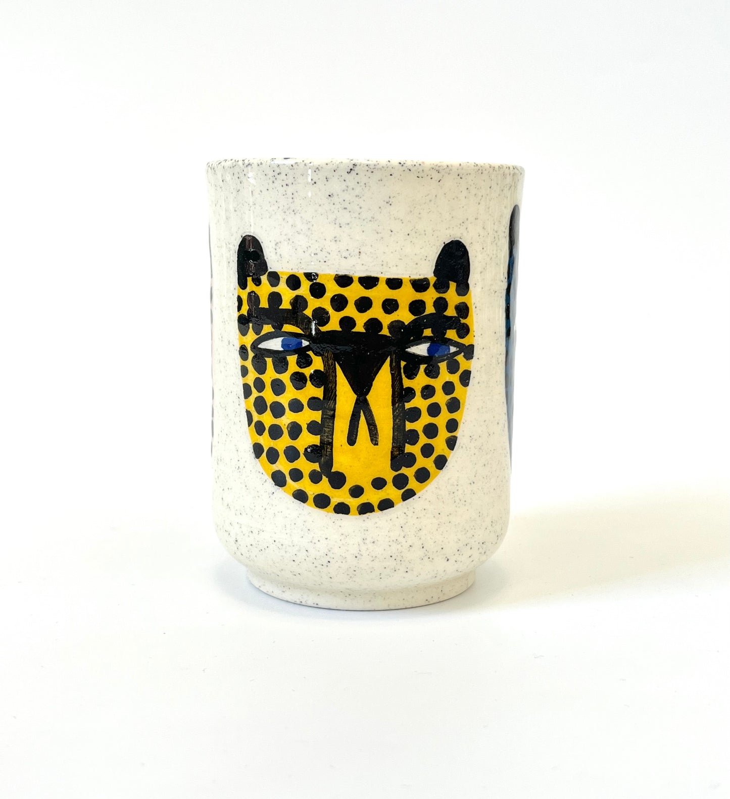 Ceramic Cup by Studio Soph - "Cheetah Heads"